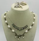  Preview image for VINTAGE STERLING PEARL NECKLACES & PINS 