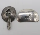 Preview image for 2 CUTE MEXICO STERLING BROOCHES 