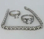  Preview image for SIMULATED DIAMOND RINGS & BRACELET 