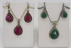  Preview image for NATURAL EMERALD & RUBY 925 SETS 