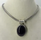  Preview image for BLUE GOLDSTONE PENDANT & WHEAT CHAIN 