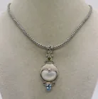  Preview image for PEARL, PERIDOT, BLUE TOPAZ 925 NECKLACE 
