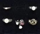  Preview image for 5 STERLING PEARL RINGS 