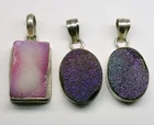  Preview image for 3 STERLING DRUZY PENDANTS 