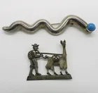  Preview image for TWO VINTAGE STERLING BROOCHES 