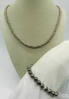  Preview image for STERLING BALL BEAD NECKLACE & BRACELET 