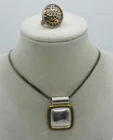  Preview image for TAXCO 925 TWO TONE NECKLACE & RING 