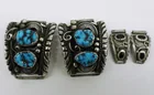  Preview image for TWO PAIR OF STERLING NAVAJO WATCH ENDS 