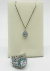 Preview image for PETITE BLUE TOPAZ NECKLACE & CHUNKY RING 