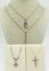  Preview image for FOUR STERLING FASHION NECKLACES 