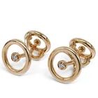  Preview image for Boucheron 18K Gold & Diamond Cufflinks 