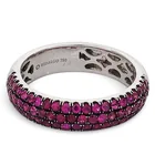  Preview image for Hidalgo 18K Gold Pink Sapphire Pave Band 