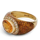  Preview image for Hidalgo 18K Gold Citrine & Diamond Ring 