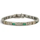  Preview image for Vintage 14k Gold Emerald and Diamond 