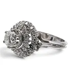  Preview image for 14k Gold & Diamond Cluster Cocktail Ring 