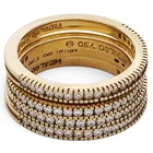 Preview image for (4 Pcs) 18K Gold & Diamond Band Ring Set 