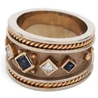  Preview image for 18K Two-Tone Gold Sapphire and Diamond 