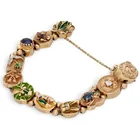 Preview image for Signed 14K Gold Multi-Stone & Enamel 