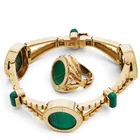  Preview image for Asprey 18K Gold Malachite Bracelet & 
