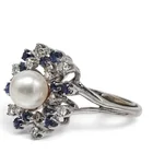  Preview image for 14K Gold Pearl Sapphire & Diamond 