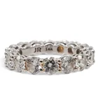  Preview image for Signed 14K Gold & Diamond Eternity Ring 
