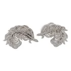  Preview image for 18K Gold & Diamond Feather Earrings 