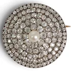  Preview image for Antique Russian 14K Gold Diamond & Pearl 