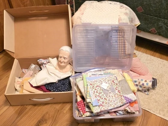 Lot# 102 - Old Lady Doll Kit, Precut Qui