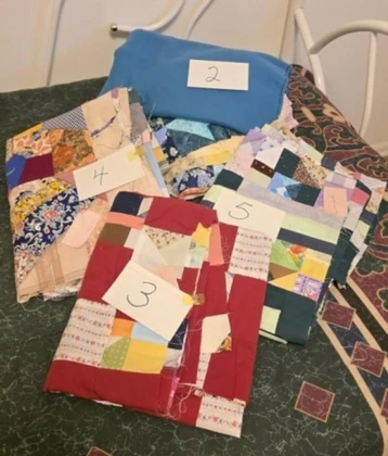 Lot# 104 - 5 Handstitched Quilt Toppers