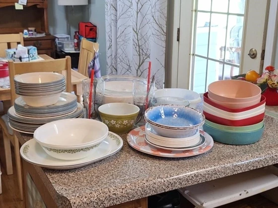 Lot# 133 - Fire King, Corningware, Corel