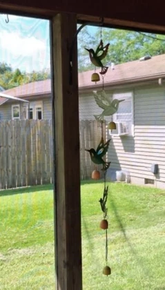 Lot# 202 - Windchimes, Macrame Plant Han