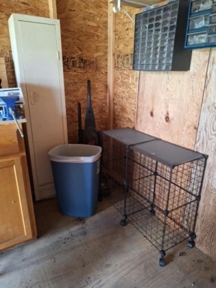 Lot# 406 - Vintage Metal Cabinet, Bissel