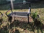  Preview image for Lot# 13 - Metal Outdoor Bench & 2 Flower 
