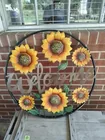  Preview image for Lot# 31 - Metal Sunflower "Welcome" Sign 