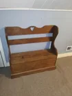  Preview image for Lot# 161 - Wood Storage Bench - Read Det 