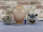  Preview image for Lot# 7 - (3 PCS)  VASES -1 PINK FROSTED  