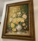  Preview image for Lot# 164 - FRAMED FLORAL OIL PAINTING SI 