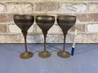  Preview image for Lot# 234 - 3 VINTAGE BRASS FOOTED GOBLET 