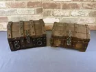  Preview image for Lot# 258 - 2 VINTAGE WOODEN TREASURE BOX 