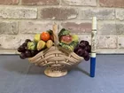  Preview image for Lot# 452 - CERAMIC BASKET WITH CERAMIC F 
