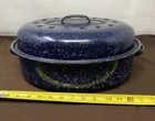  Preview image for Lot# 68 - Blue Enamelware Roaster Pan wi 
