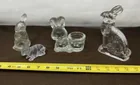  Preview image for Lot# 79 - Vintage Clear Glass Bunny Figu 