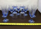  Preview image for Lot# 123 - 9 Libbey Sirrus Blue Wine Gla 