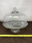  Preview image for Lot# 163 - Clear Glass Cake Stand with M 