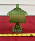 Preview image for Lot# 263 - Green Glass Lidded Candy Dish 