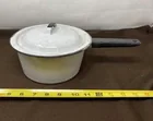  Preview image for Lot# 497 - White Enamelware Pan with Bla 