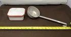  Preview image for Lot# 606 - White & Red Enamel Ware Refri 