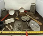  Preview image for Lot# 731 - Enamel Ware Pans, Sifter and  