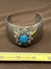  Preview image for Lot# 838 - Silver Toned Wide Cuff Bracel 