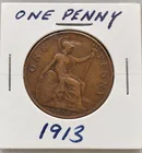  Preview image for 1913 GREAT BRITAIN ONE PENNY COIN, 